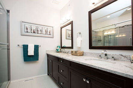Bathroom renovation detail